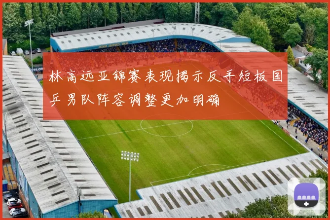 林高远亚锦赛表现揭示反手短板国乒男队阵容调整更加明确
